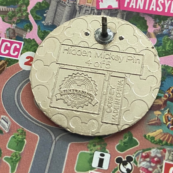 Disney World Park EPCOT Contemporary Hidden mickey green white stripe pi… - Picture 3 of 3